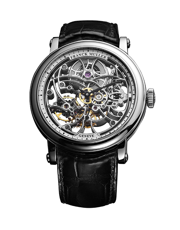 七天動力儲存鏤空精鋼腕錶